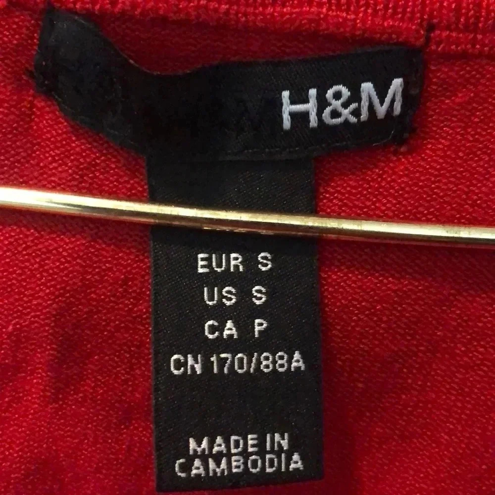 H&M Red‎ Sweater Top - Picture 4 of 4